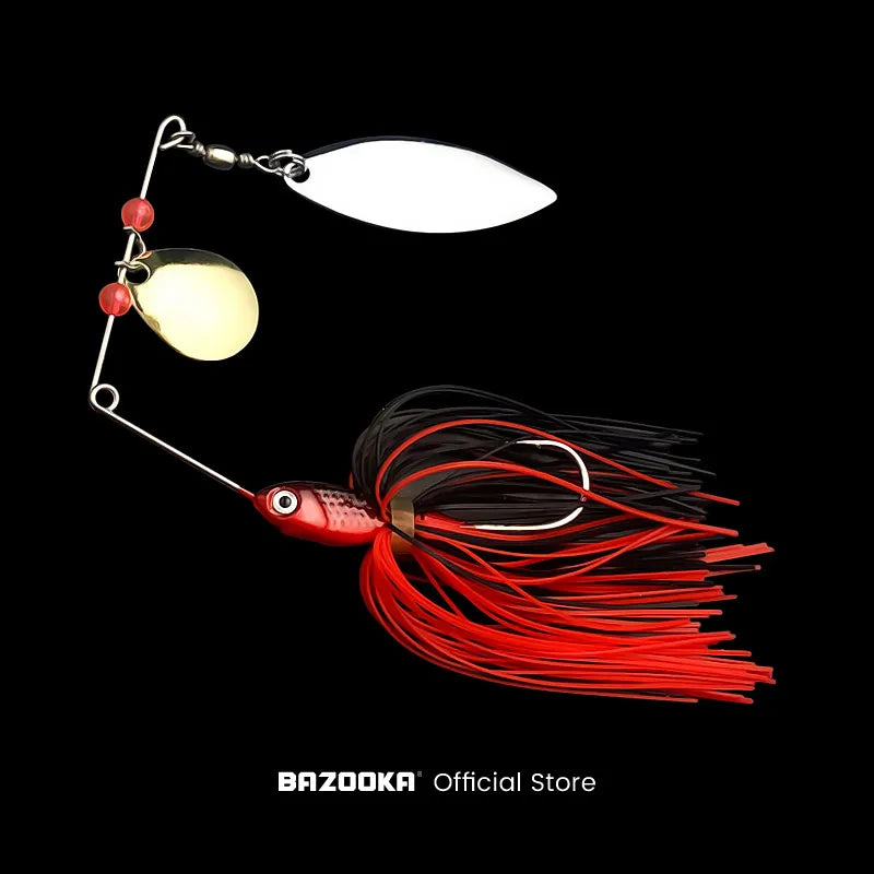 Bazooka 15g 18g Spinnerbait with JIG Skirt For Bass, Pike