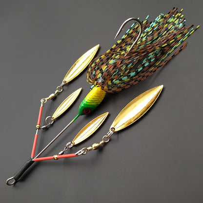 Lunker Spinner Baits! 23g Noisy, Willow Blade, Tandem Spin--Bass, Trout, Perch, Pike & other Predators