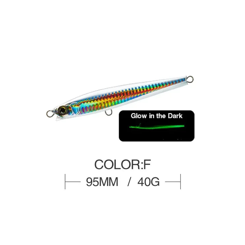 9.5cm 15g SPEARHEAD RYUKI 95S Long Cast, Sinking, Jerkbait