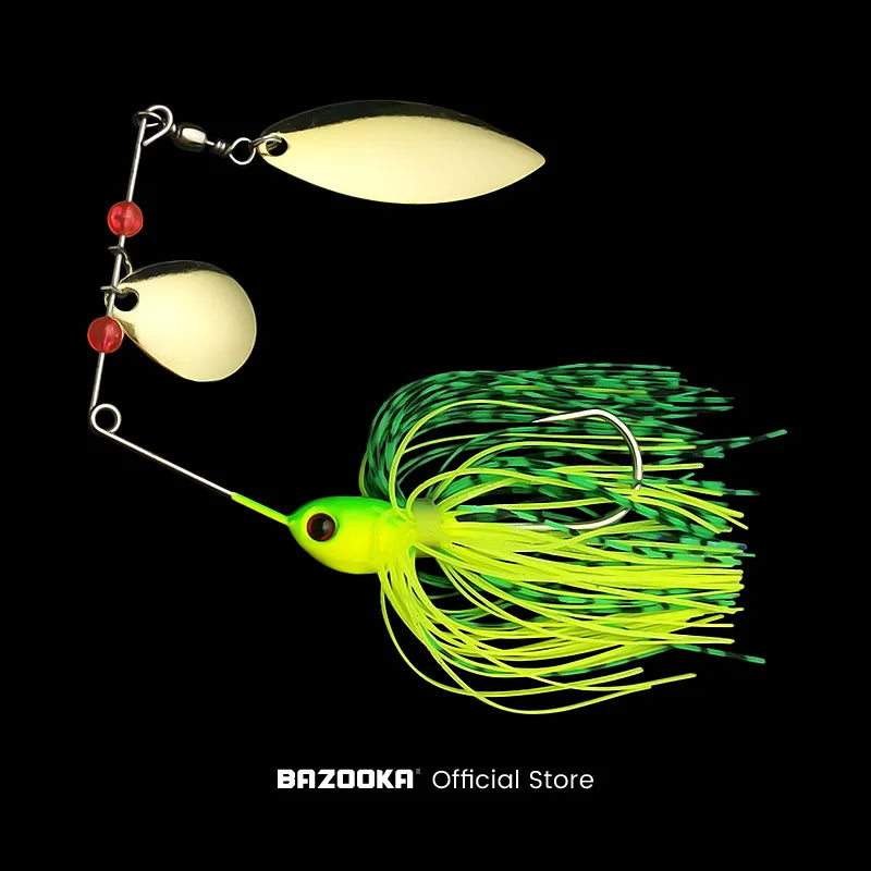 Bazooka 15g 18g Spinnerbait with JIG Skirt For Bass, Pike