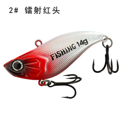 10Pcs Plastic VIB Fishing Lure- Rattling, Vibrating Hard Lure Kit- Bass ,Trout, Walleye, Pike