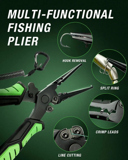 Fishing Rod and Reel Combo, Graphite Telescoping Fishing Pole, Collapsible Portable Travel Kit with Carrier Bag