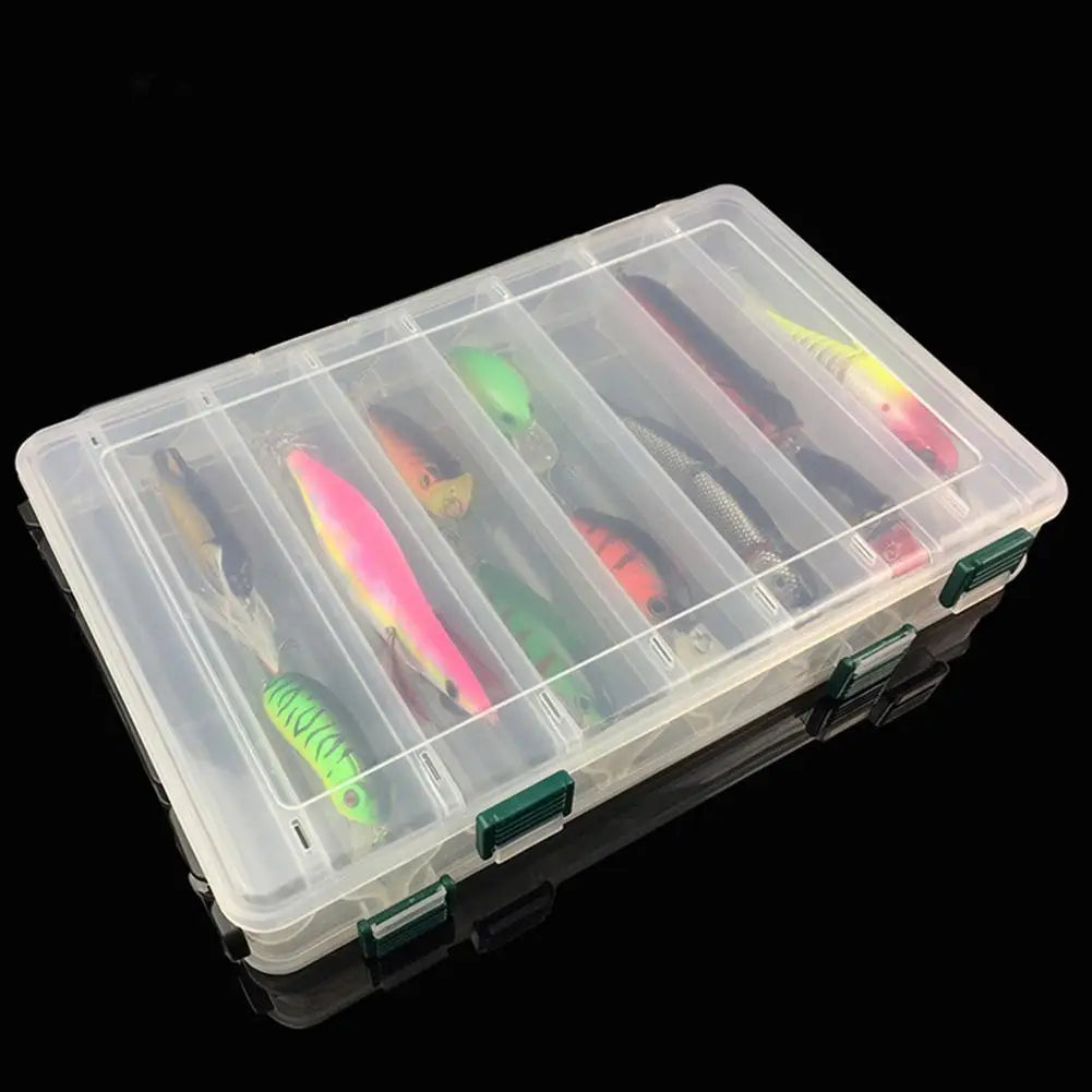 14 Grid Fishing Lure Box Large Capacity Double Sided Fishing Storage Case Portable  for  Lures