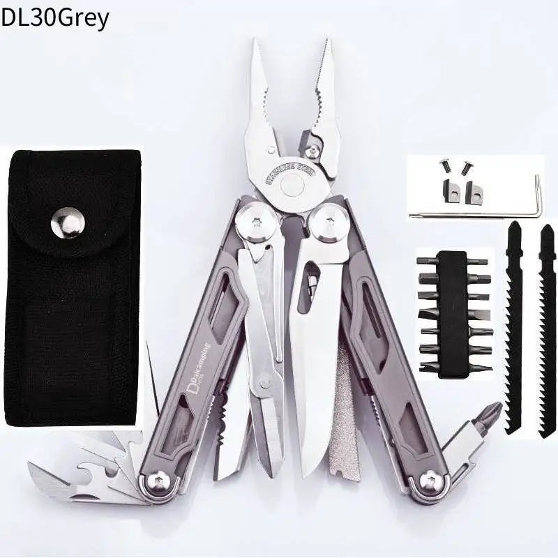 Daicamping DL1B Extra Cutter Scissors Saw Clamp Multi Tools / Clip Pliers Multifunctional Foldable EDC Folding Knife