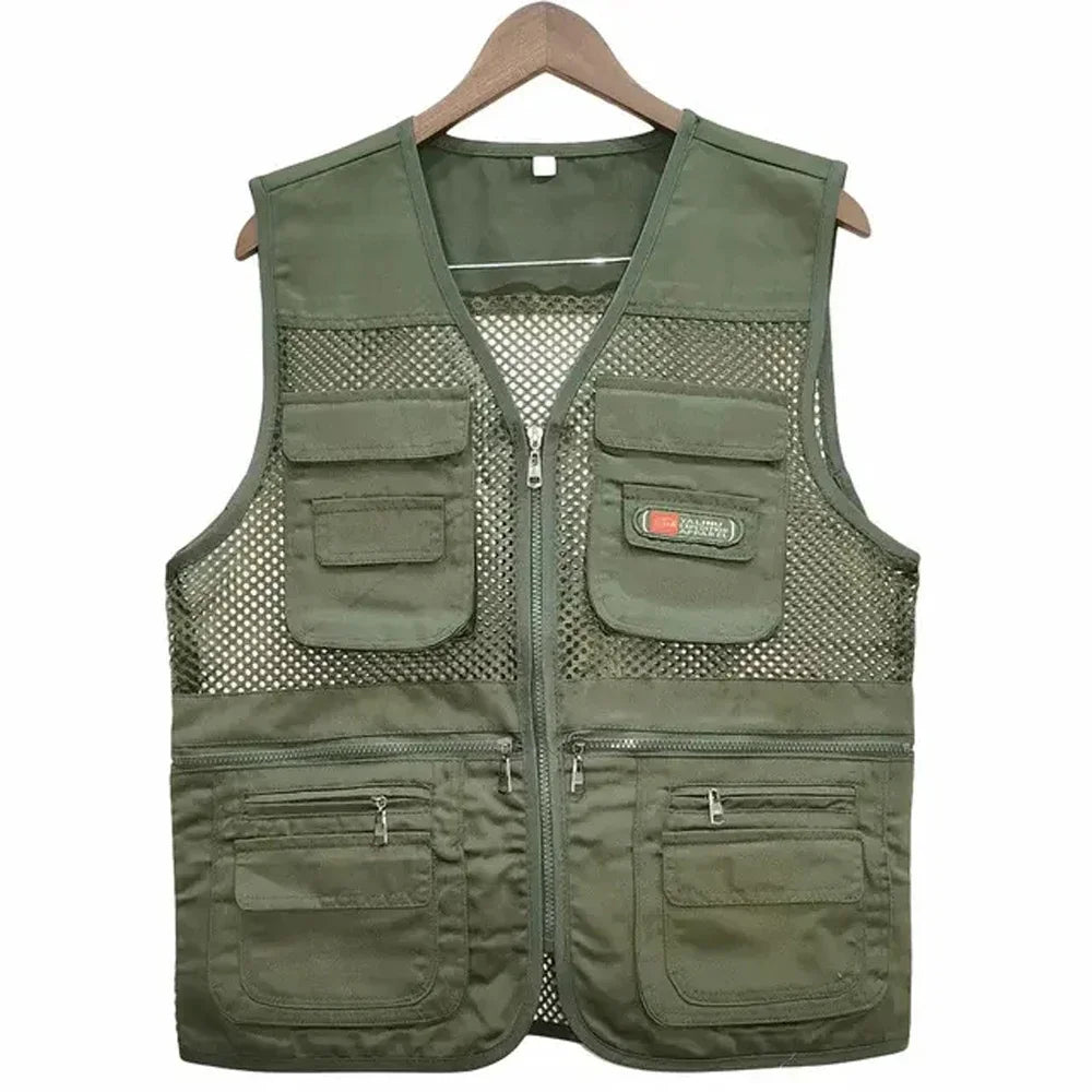 Summer Thin Mesh Vest Leisure Multi-pocket, Fishing Vest, Breathable