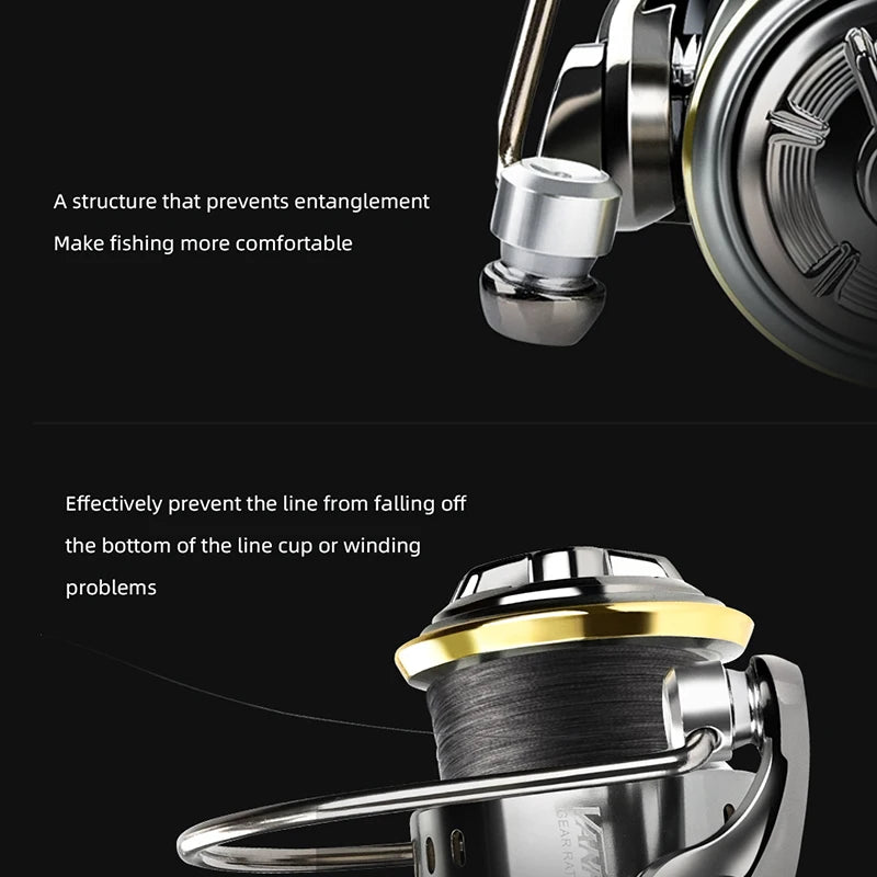 MEREDITH VANPES Series, Rust Free And Smooth bearing 5.0:1 Spinning Reel, Drag System 8Kg Max Power