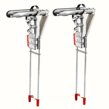 Automatic Spring Fishing Rod Holder, Adjustable Folding Stainless Steel, Ideal for Hands-Free Shore Fishing