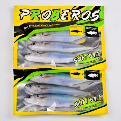 3PCS 14.5cm 33g Mackerel , Soft Bait,  Weightless Wacky & Neko Rig for Saltwater- Slow Sinking Fluke for Sea Bass, Tuna
