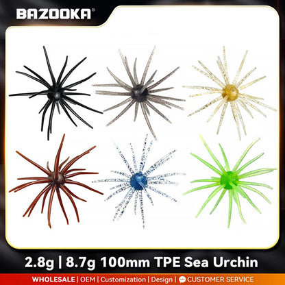 Bazooka TPE Fishing Lure, Simulated PVC Sea Urchin 2g 8g Soft Silicone For Bream, Sea Bass, Tilapia etc. -Mandarin Winter Bait
HOT NEW BASS BAIT!