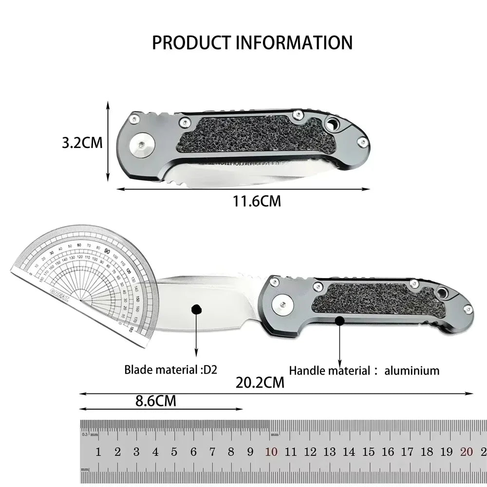 LUDT Gen III Quick-Open Pocket Folding Knife, Outdoor Camping Knife- Multi-Purpose EDC Tool for Survival, Fishing- Everyday Carry
