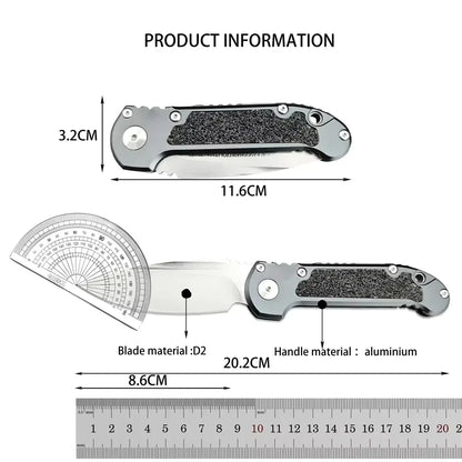 LUDT Gen III Quick-Open Pocket Folding Knife, Outdoor Camping Knife- Multi-Purpose EDC Tool for Survival, Fishing- Everyday Carry