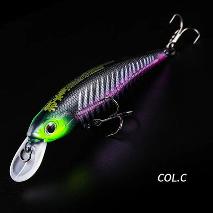 BEARKING New Arrival 80mm 10g Minnow Jerking Bait For Fishing Bass, Pike, Trout, Walleye, and ALL Predators