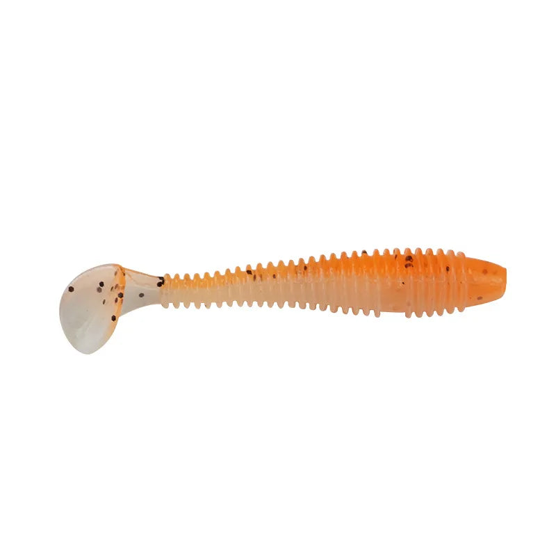 MUKUN 10PCS Micro Soft Paddletails 3.5cm 4cm 5cm for Bass, Pike, Trout, Walleye, Panfish --PERCH KILLER