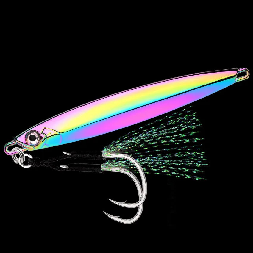 Jigging Lure 60g 80g 100g Long Casting, Hard Bait for Sea Bass, Big Gamefish