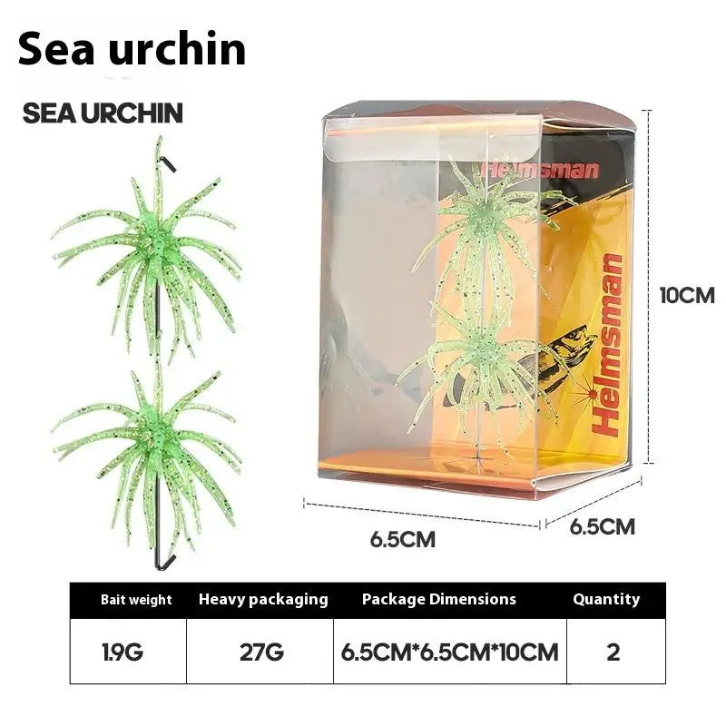 1/2Pcs Simulated Sea Urchin Lures- Soft Silicone- For Bream, Pike, Sea Bass, Tilapia- Gears TPR Fishing Lure
THIS IS THE HOT NEW BASS BAIT!