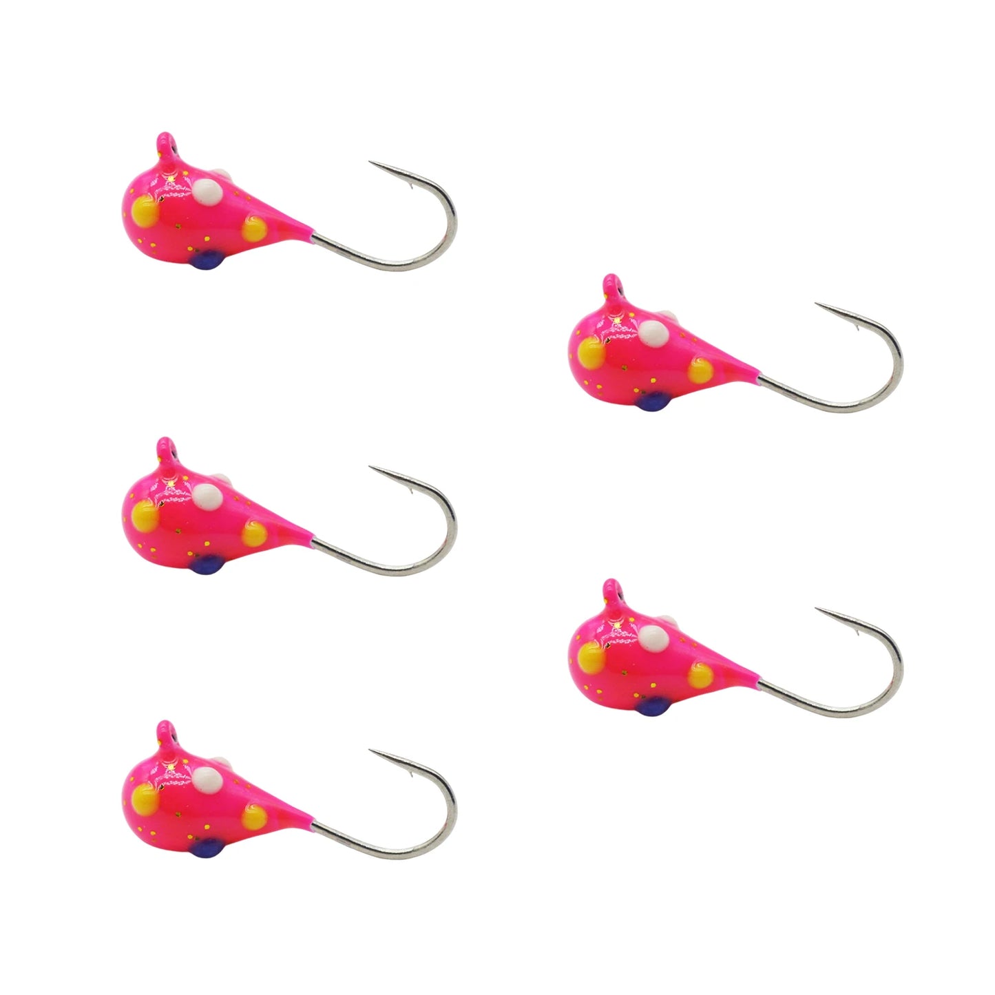 Tungsten Ice Jigs, Glow Tungsten Ice Fishing  Jigs for Crappie, Panfish, Walleye, Trout