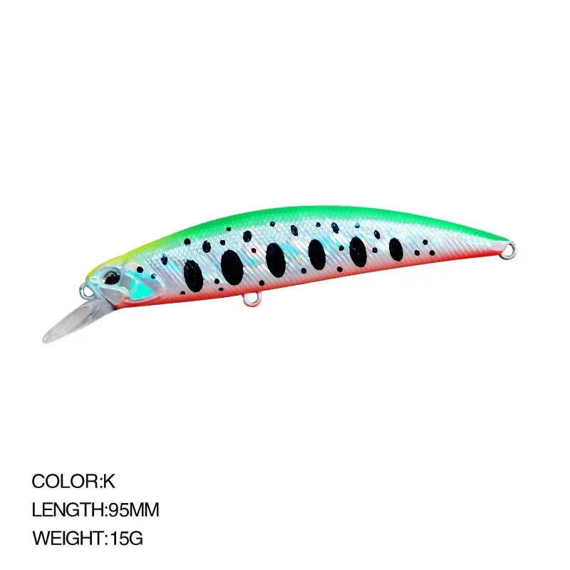 9.5cm 15g SPEARHEAD RYUKI 95S Long Cast, Sinking, Jerkbait