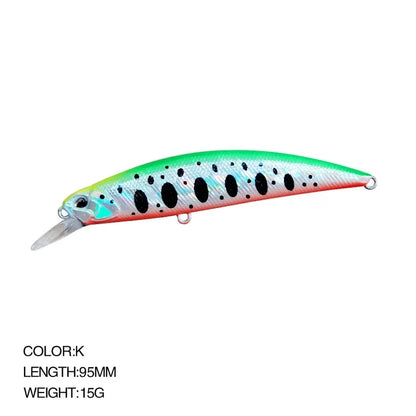 9.5cm 15g SPEARHEAD RYUKI 95S Long Cast, Sinking, Jerkbait