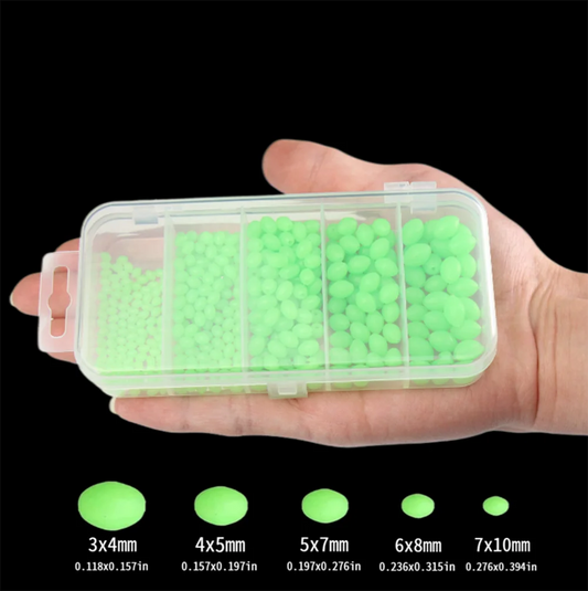 375Pcs/Set Night Luminous Fishing Beads, attractors for lures and baitfishing