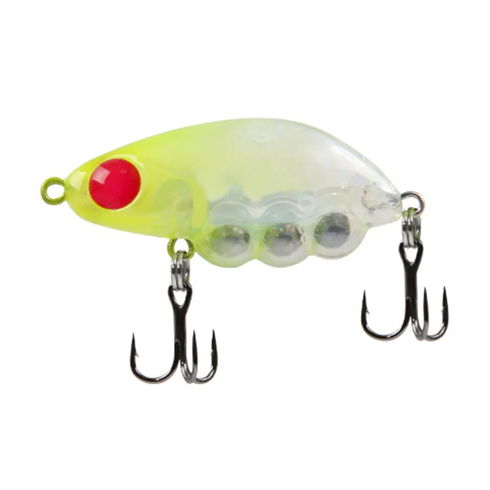 3.9g/35mm Mini Hard Bait Fixed Weight Steel Ball Trout Lure, for Perch, Trout, Bass