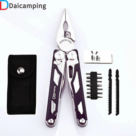 Daicamping DL30-s Multi Tool Multi-tool Folding Knife Scissor Cutter EDC Survival Gear Manual Multifunctional Plier Multitool