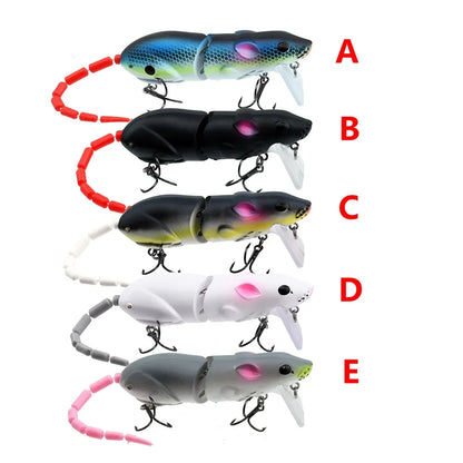 15.5CM Mouse Lure- Artificial Plastic Rat Fishing Lure,  for Pike Bass - Floating