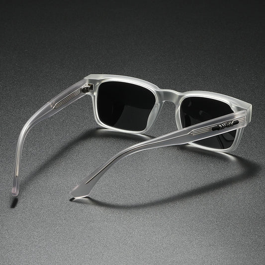 Quality Square Polarized Sunglasses, Metal Core, UV400 Unisex Sun Glasses- Travel, Hiking, Beach, Fishing Eyewear