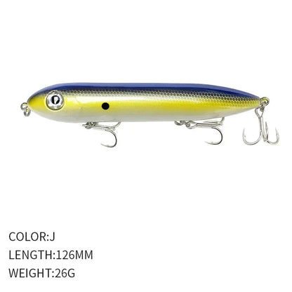 126MM 26G Pencil Fishing Lures Floating  Top Water Artificial Bait 126F Walk The Dog!
