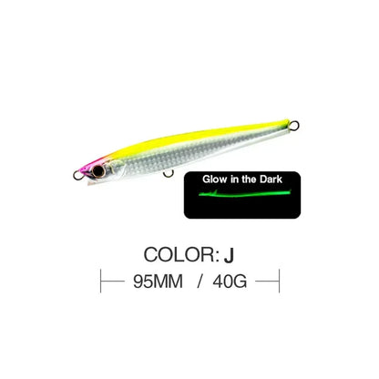 9.5cm 15g SPEARHEAD RYUKI 95S Long Cast, Sinking, Jerkbait