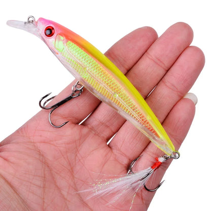Laser Minnow- 11CM 13G Japanese Jerk-Bait - GREAT for WALLEYE, BASS, PIKE, TROUT, PERCH, CARP, CATFISH