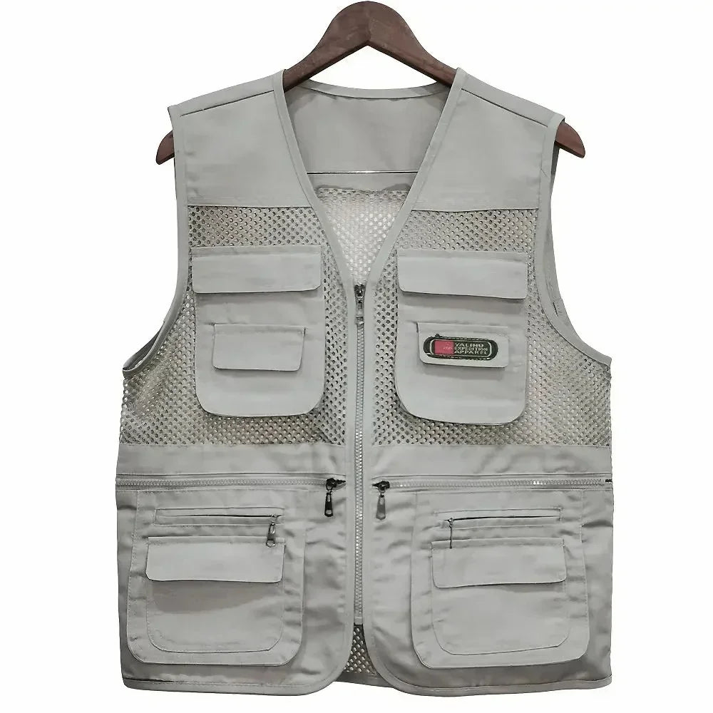 Summer Thin Mesh Vest Leisure Multi-pocket, Fishing Vest, Breathable