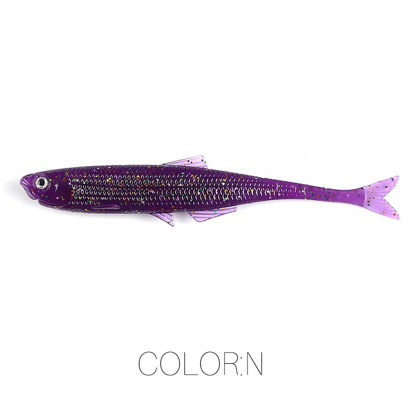 NEW Supercontinent lean ShadTeez 60mm/80mm Perch, Bass, Pike, Zander- Predator Fishing with 3d eyes