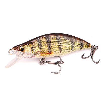 B&U Minnow Fishing Lure- Trout Pattern- Hard Bait, Assorted with Sharp Treble Hooks, Freshwater Lures for Bass, Trout, Pike