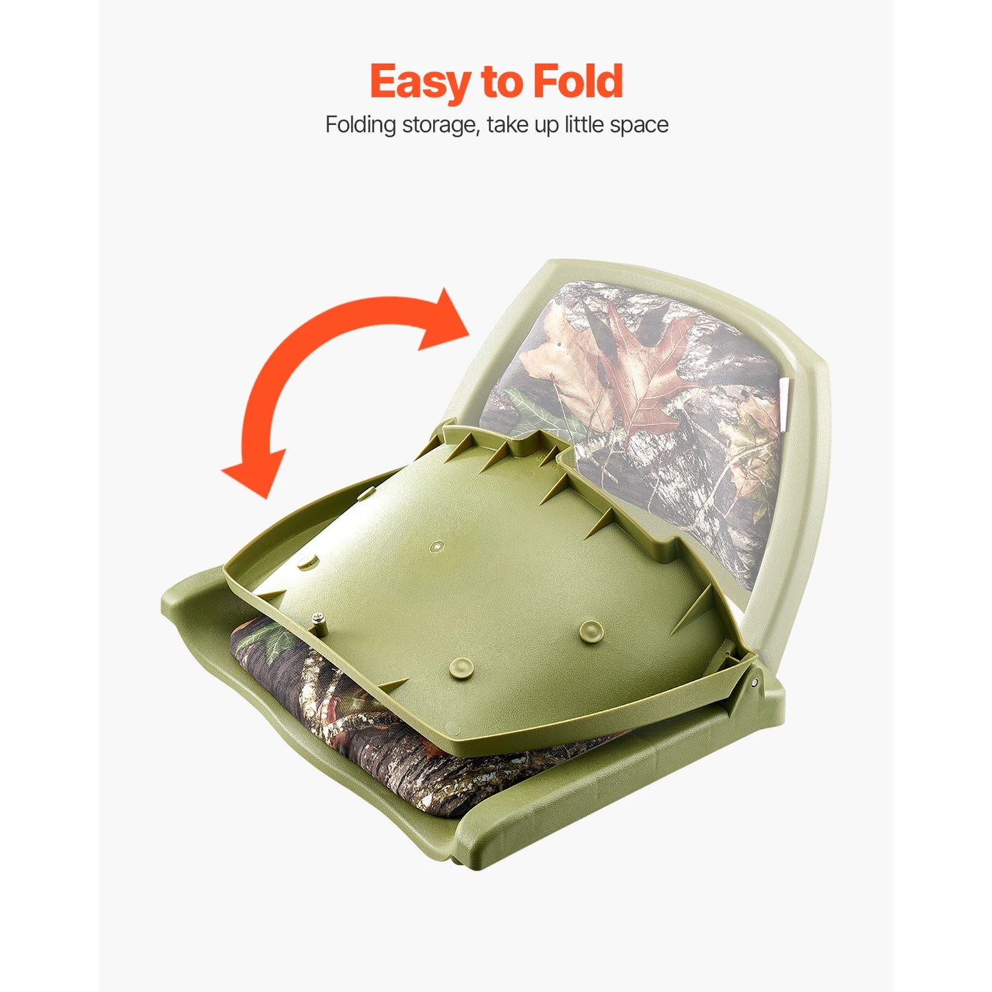 SucceBuy Boat Seat, Low Backrest, Folding Fishing Boat Seat with Thickened Sponge Cushion PP Frame, Flip Up Boat Seat