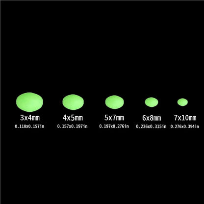 375Pcs/Set Night Luminous Fishing Beads, attractors for lures and baitfishing