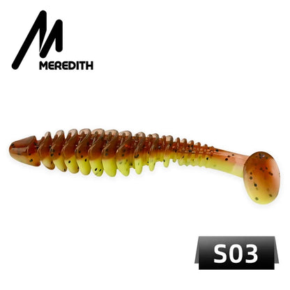 MEREDITH Soft baits 65mm 80mm Silicone Paddle-tail-minnow ALL SPECIES