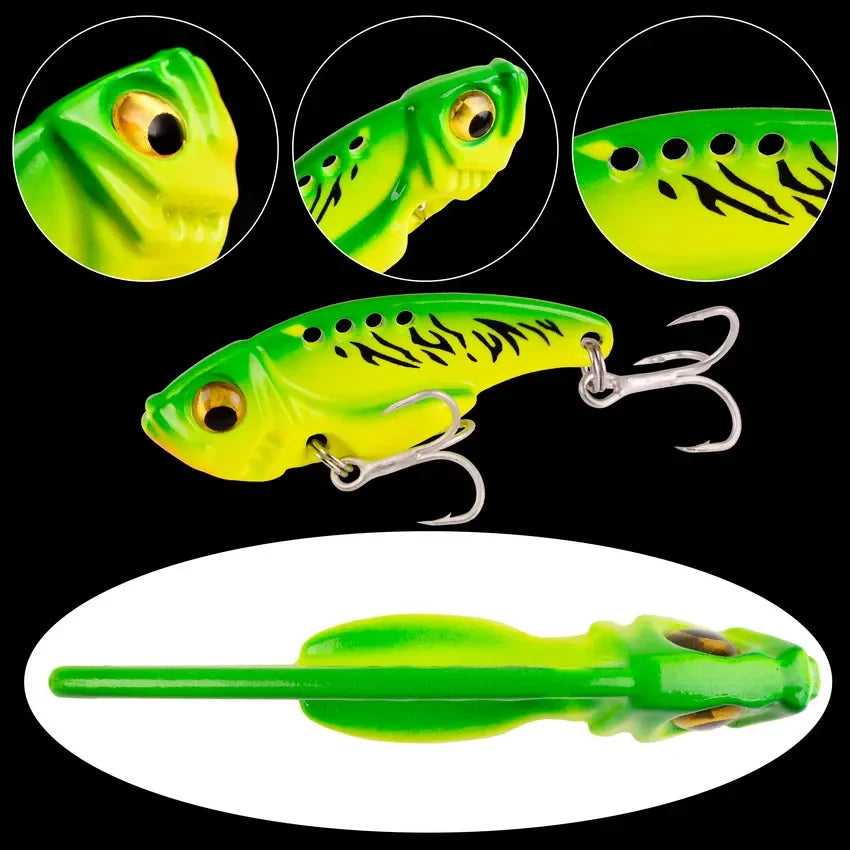 Aorace 5pcs/box Metal VIB 3/7/10/15/20g Fishing Lure, Vibration Spoon, BLADE-BAITS/ VIB Tackle