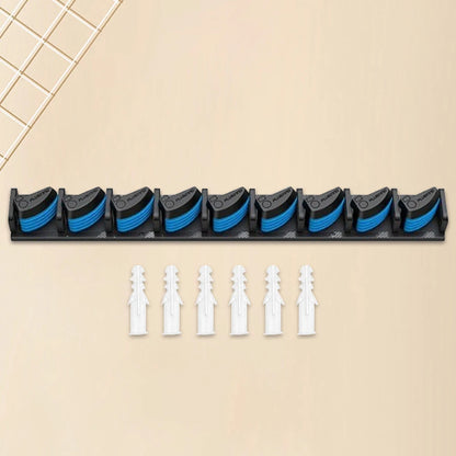 Wall Mounted Fishing Pole Holder, Vertical and Horizontal Fishing Rod Storage- Hanging Bracket Display Hanger for Storing 9 Rods