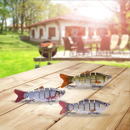 Bi10cm/16.5g Robotic Fishing Lure with Treble Hooks Lifelike Slow Sinking ,Bionic Swimming Bait for Freshwater Saltwater