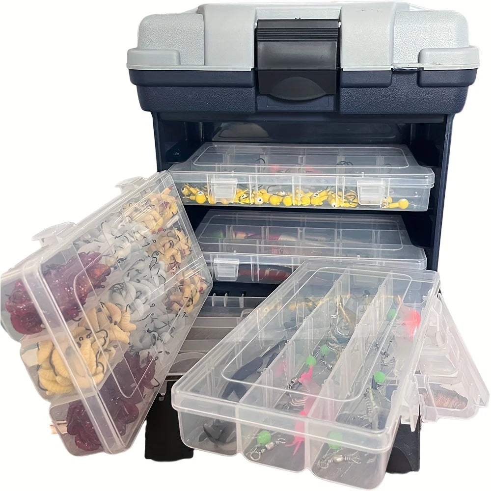 4 LAYER TACKLE BOX - INDIVIDUAL BOX EACH LAYER FOR LOTS OF STORAGE - KEEP IT ORGANISED