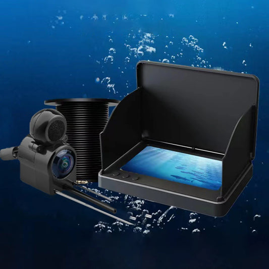 Underwater Fishing Camera 4.3 Inch IPS Monitor Ice Fishing Fish Finder 220°, Night Vision, Waterproof 15/20/30m Cable