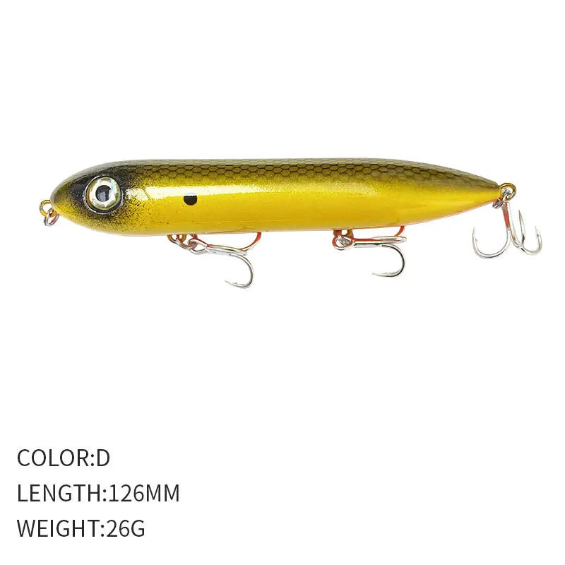126MM 26G Pencil Fishing Lures Floating  Top Water Artificial Bait 126F Walk The Dog!