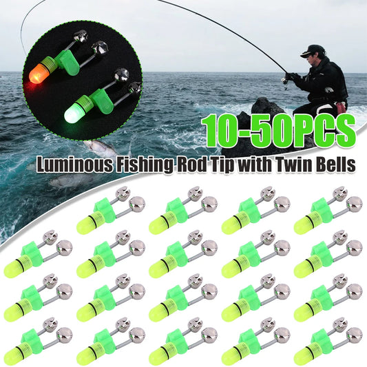 Bite Alarm Night LED Light with Twin Bells Bite Alarm