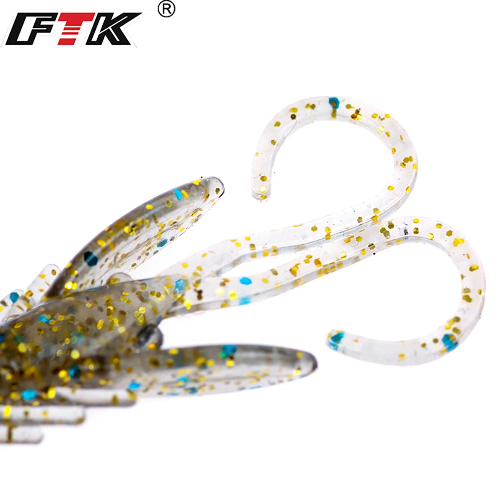 FTK Fishing Lure 20 pcs Soft Creature Baits- good for Texas Rigging or Jig Trailer