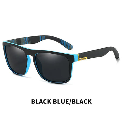 Black Polarized Square Sunglasses Men Women Fashion Classic Driving Shades for Outdoor Sports Cycling Travel Fishing