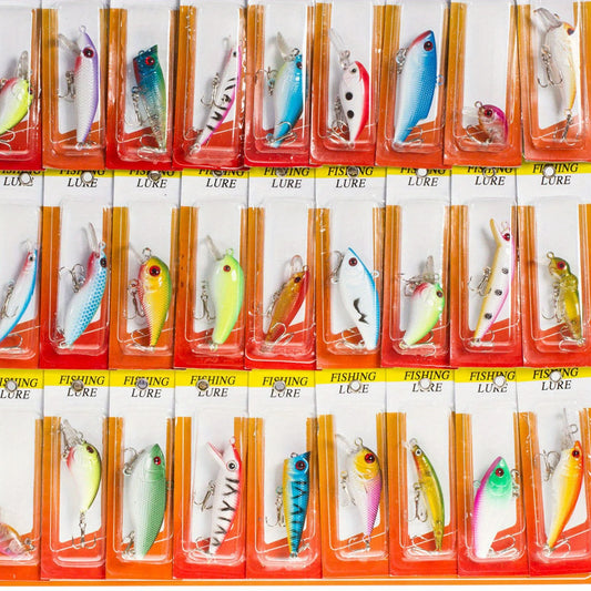 30pcs Fishing Lures Set – Crankbaits, Minnow Baits  for Freshwater & Saltwater