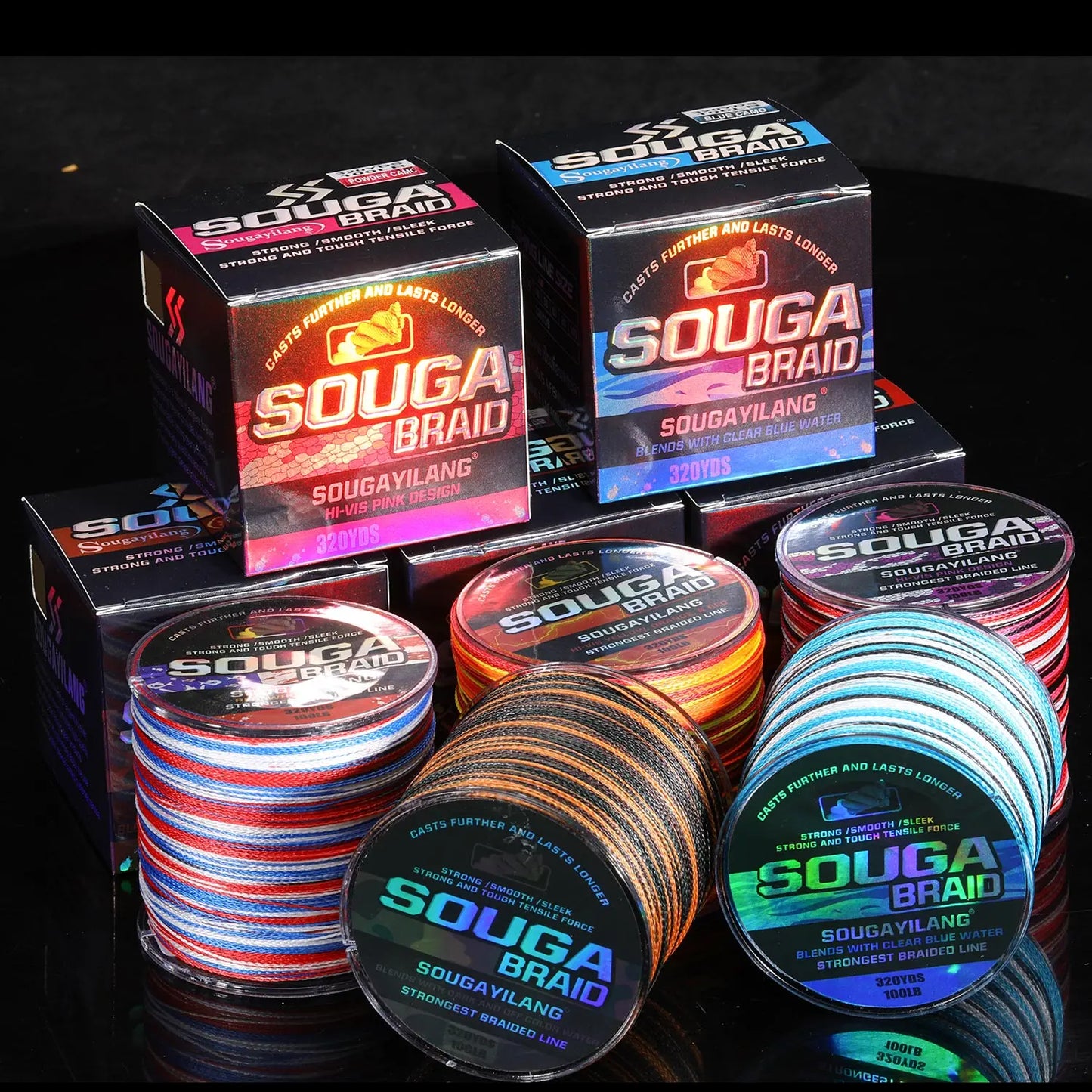 Sougayilang 4 Strand Braided Fishing Line 300M Multifilament  Japanese Braided Fishing line