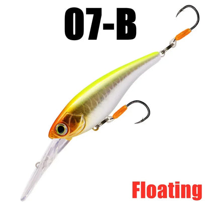 GREENSPIDER Suspending Crankbait-Minnow/ 65mm 10g Shad Hard Bait, Deep Diver, Depth 1.5m / Long Casting
BASS, PIKE, TROUT, WALLEYE, SALMON