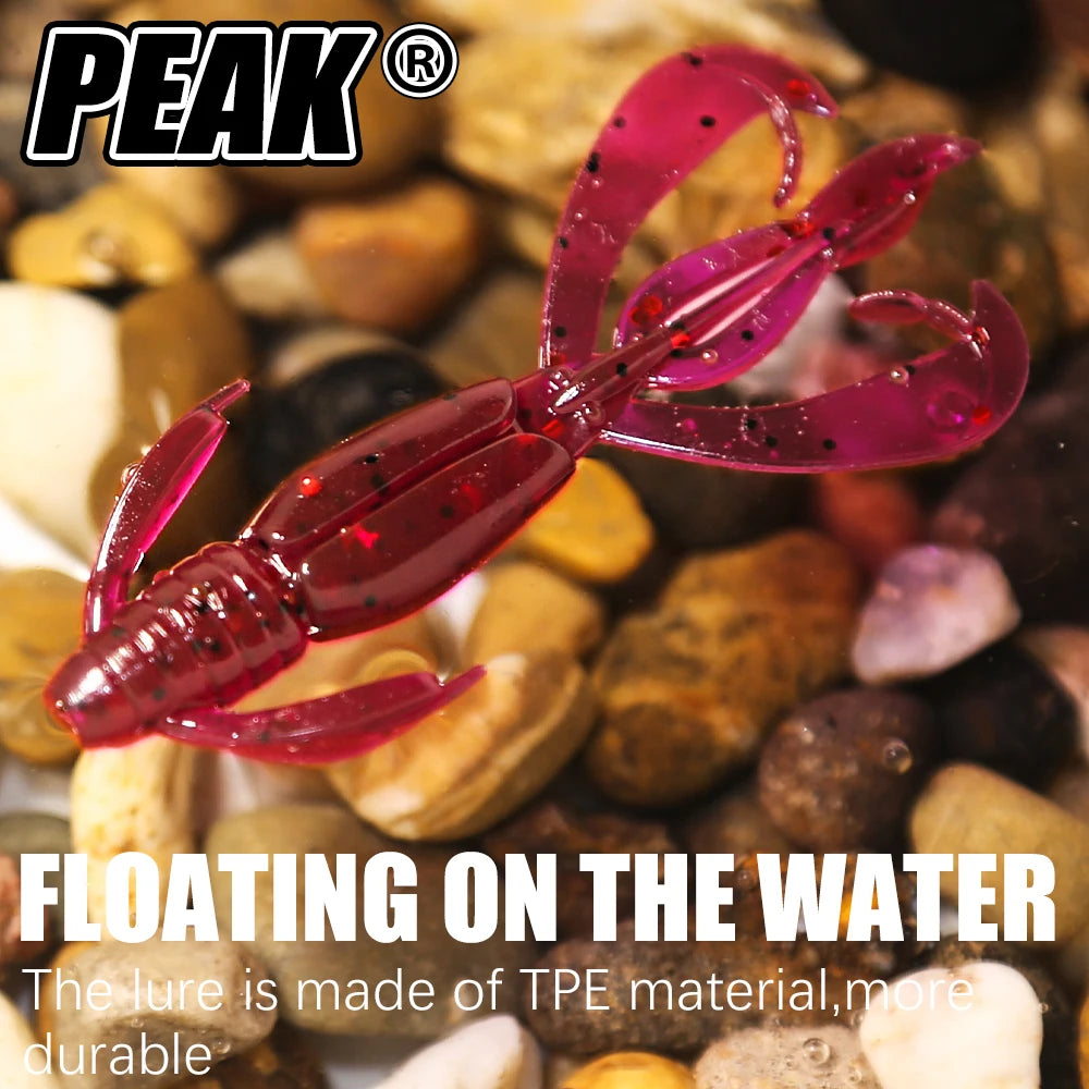 PEAK Floating Crazy Flapper Lures 40mm/60mm SOFT BAITS for Bass