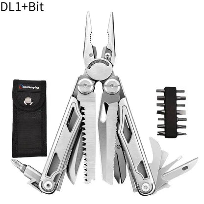 Daicamping DL1B Extra Cutter Scissors Saw Clamp Multi Tools / Clip Pliers Multifunctional Foldable EDC Folding Knife